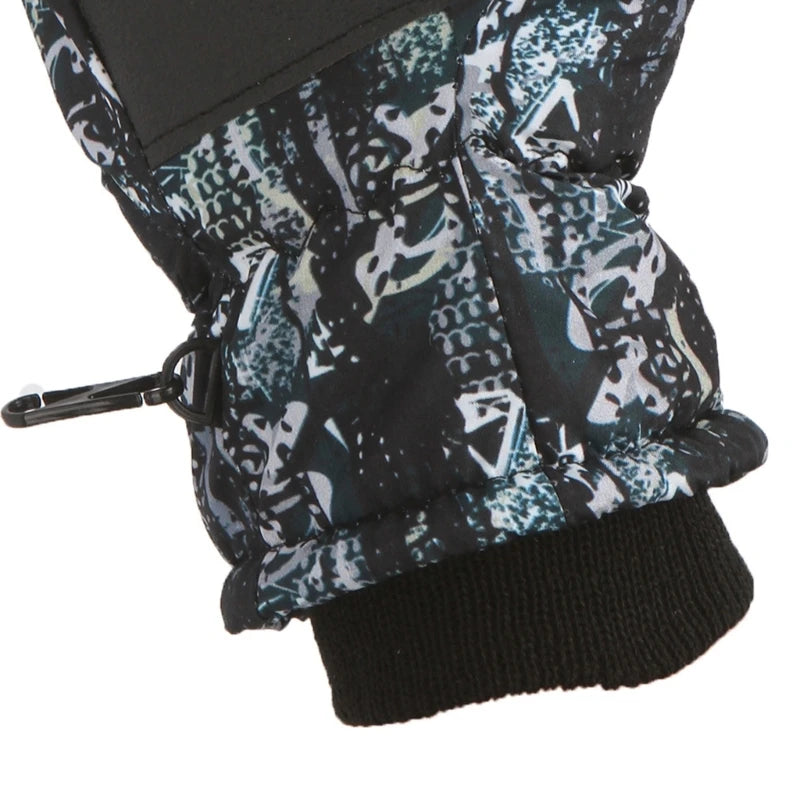 Kids Winter Ski Gloves - Waterproof Windproof Snow Mittens for Boys & Girls Ages 4-12