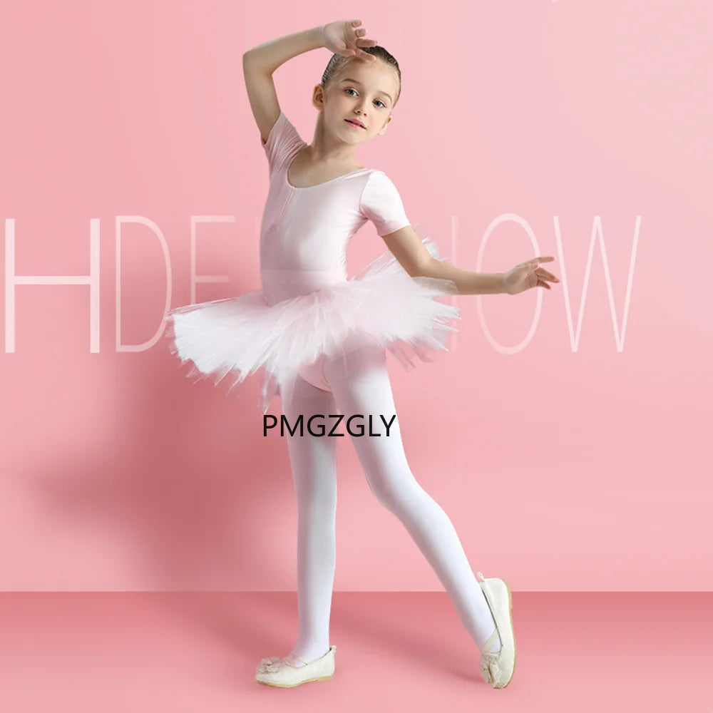 Premium Girls Ballet Dance Tights - Soft Footed Stockings for Dance, Halloween & School Uniform