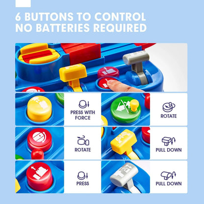 Musical Steering Wheel Baby Toddler Toys Boys, Simulated Driving Racing Car Game with Sound, Interactive Educational
