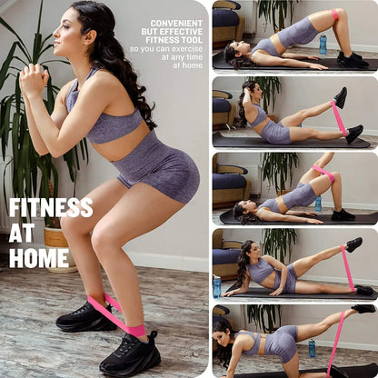 Different Resistance Bands Yoga Band Fitness Exercise Training Hip Tension Band Leg Squat Dance Elastic Loop Stretch Band