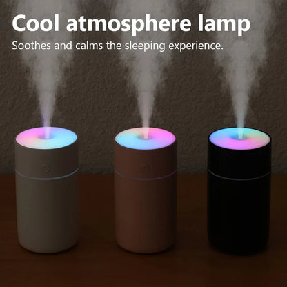 Colorful Portable Air Humidifier USB Rechargeable Wireless Home Car Mini Air Atomizer Aroma humidificador Essential Oil Diffuser