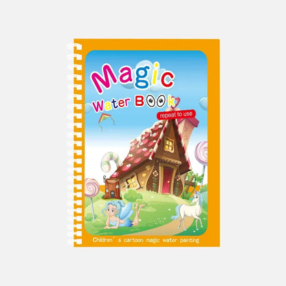 Magic Water Drawing Book for Kids Montessori Children's Reusable Coloring Book Sensory Early Educational Learning Painting Toys