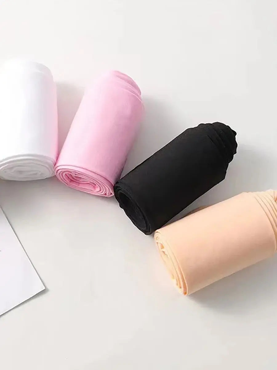 4pcs Summer Kids Pantyhose for Girls Fashion Solid Color Series Ballet Tights for Girls Soft Thin Breathable Leggings Stocking