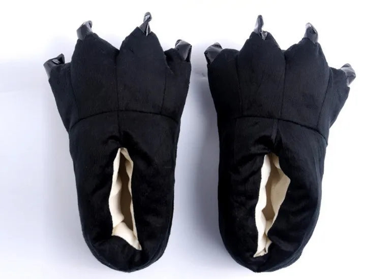 Kids Dinosaur Slippers - Cozy Animal Paw House Shoes for Boys & Girls | Cartoon Stitch Design