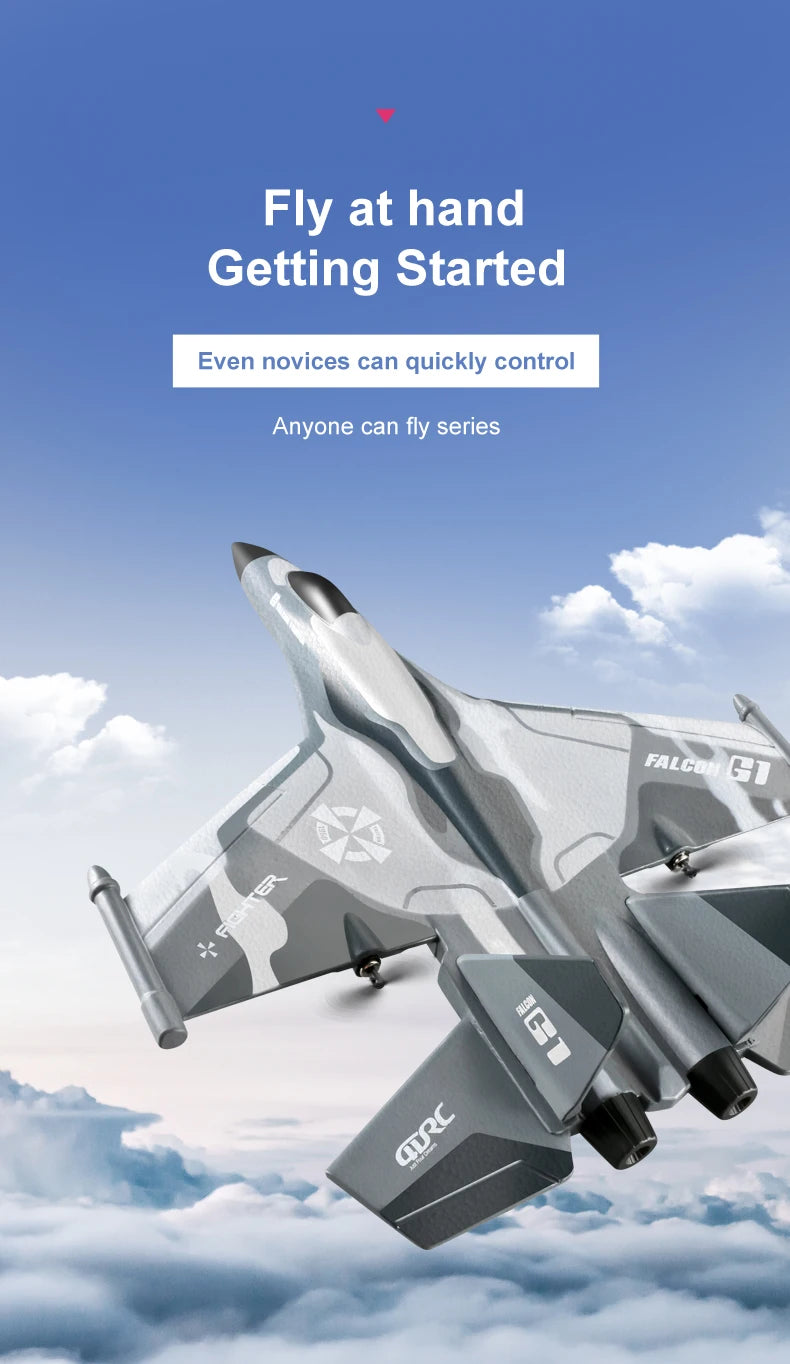 G1 Drone Glider Beginner Profesional 3 Channel RC Aircraft Remote Control Hand Throwing Plane Foam Electric Outdoor Airplane