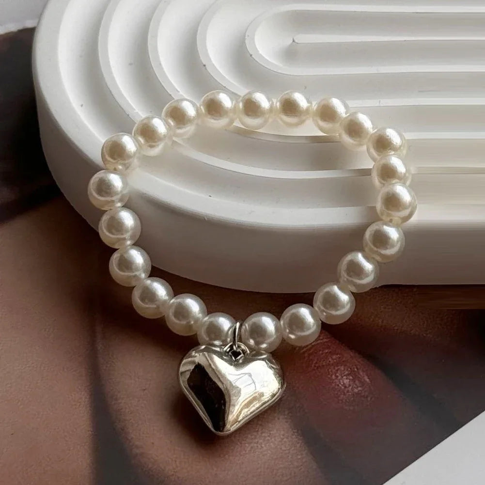 17cm Labubu Macaron Sitting Party Ornament DIY Cute Cartoon Plush Pendant Pearl Necklace Chain Alloy Accessory