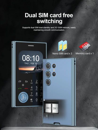 SERVO V8 Feature Mobile Phone 2 SIM Standby Magic Voice Speed Dial Blacklist FM Radio Torch 2G GSM Card Style Button Cellphones