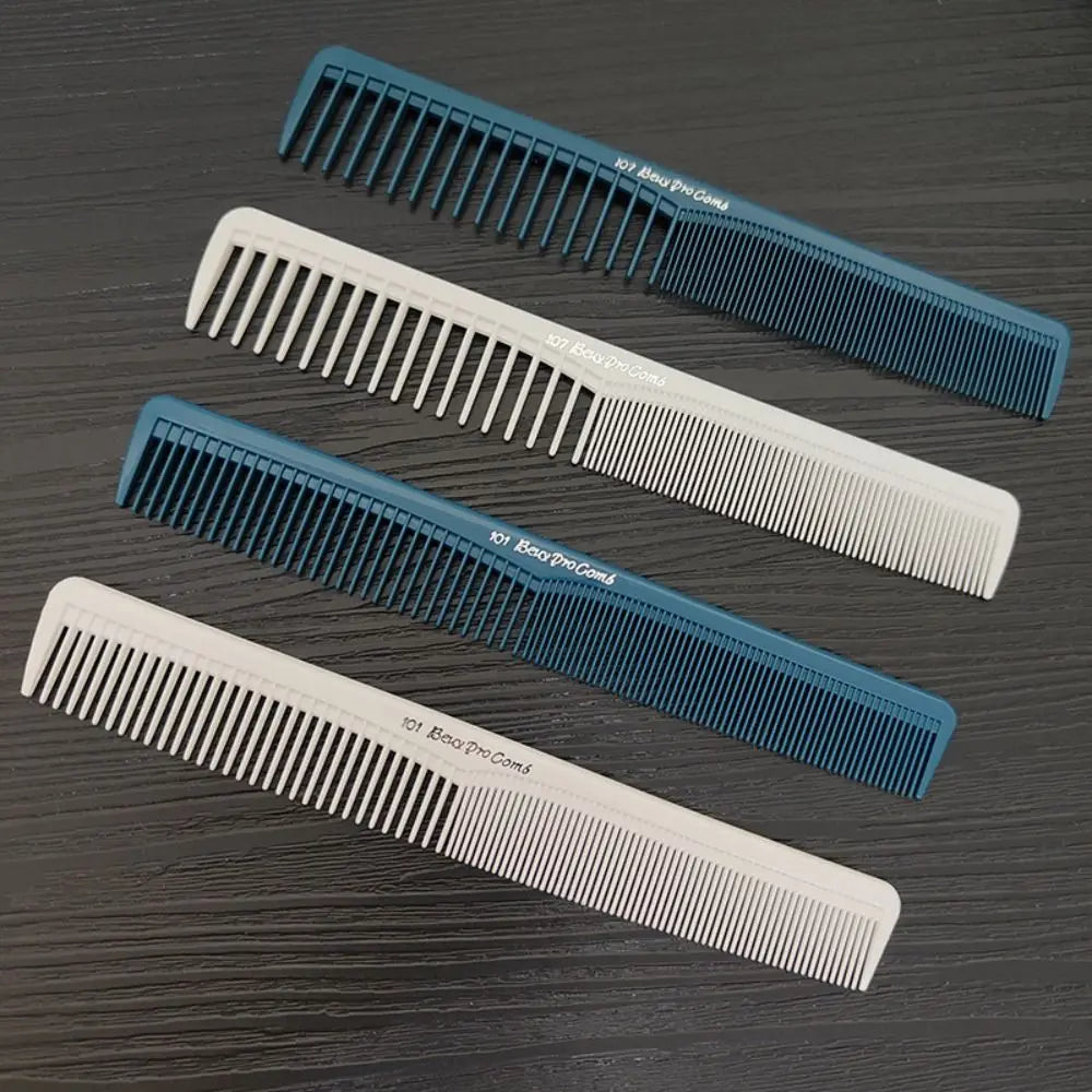 Plastic Pro Hairdressing Combs Anti-Static White Hair Cutting Comb Durable Anti-slip Straight Hair Brushes Barber