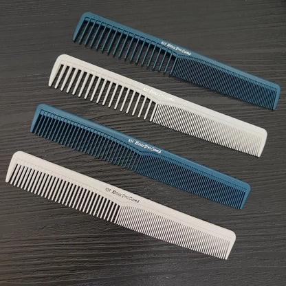 Plastic Pro Hairdressing Combs Anti-Static White Hair Cutting Comb Durable Anti-slip Straight Hair Brushes Barber