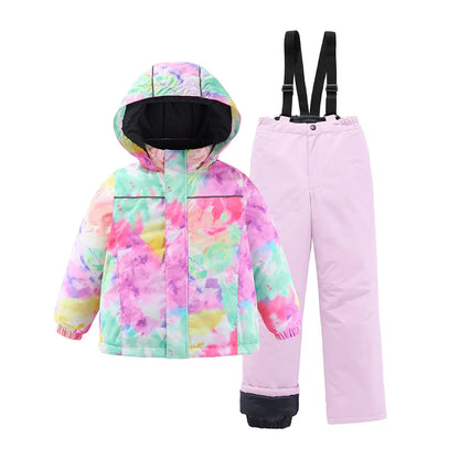 Kids Ski Suit Waterproof Snowboard Jacket & Pants Set - Boys Girls Winter Snow Gear 3-12 Years