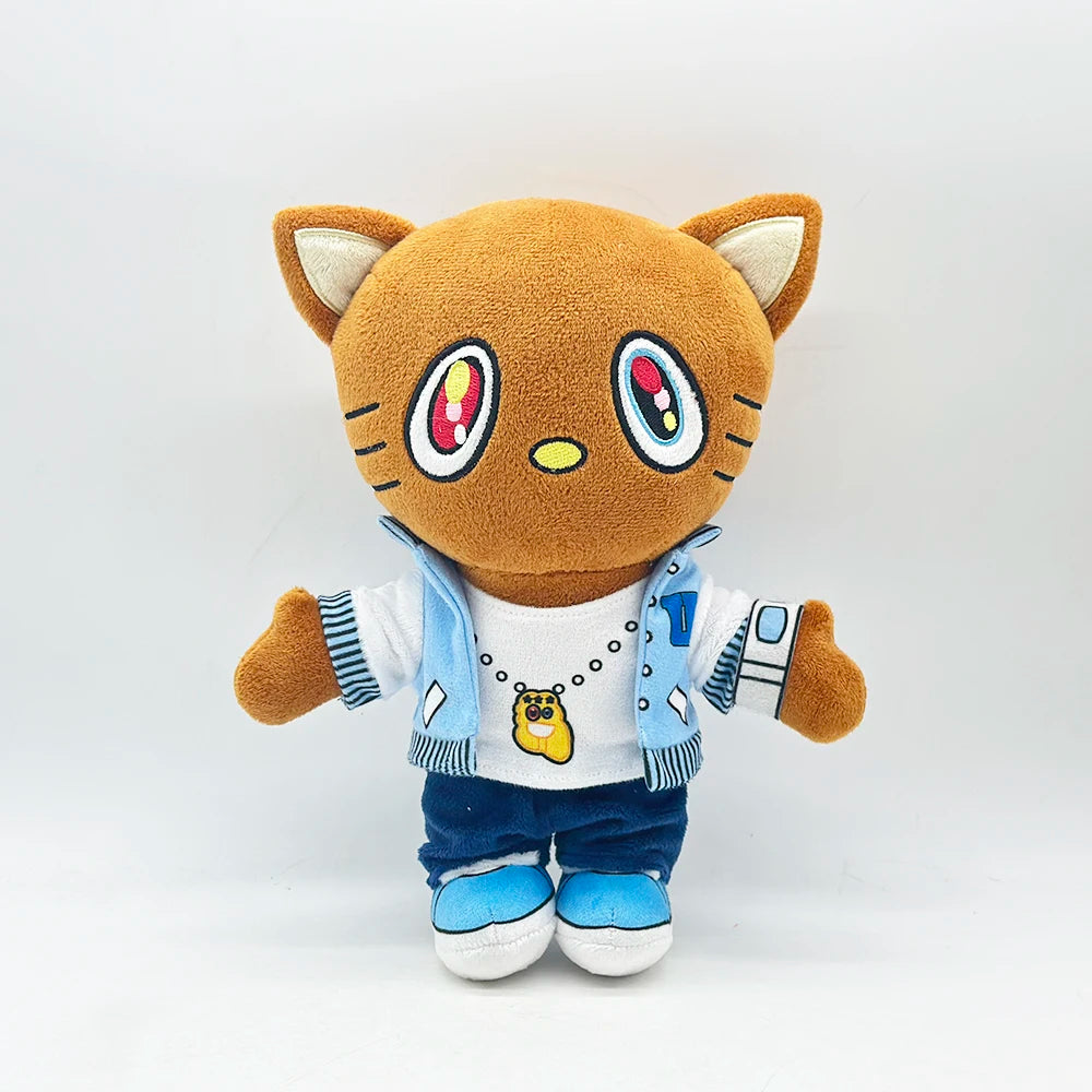 New Hello Kitty Ken Carson Rapper Trippie Taylors Plush Toy Doll with Clothes Stuffed Soft Plush Toys Fans Collect Gifts