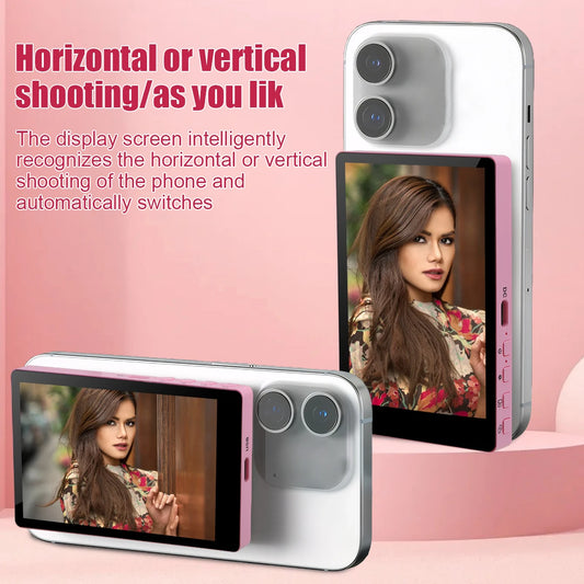 Mobile Phone Wireless Magnetic Selfie Monitor Screen For Smartphone Vlog Live Stream Video Recording for iPhone Android phone