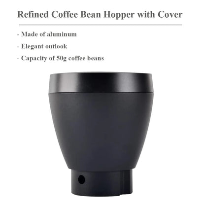 Coffee Bean Grinder Aluminum Single Dose Hopper Coffee Grinder Bean Bin BlowCleaning Tools For Eureka Mignon Grinder Accessories