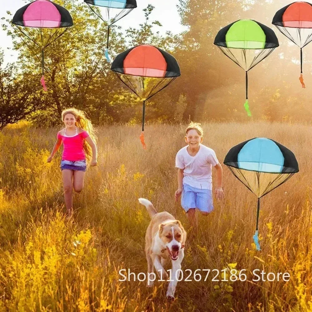 3/5/10 Pcs Fun Hand Throwing Soldier Parachute Outdoor Game Kids Birthday Party Festival Party Gift Reward Carnival Gift Pack