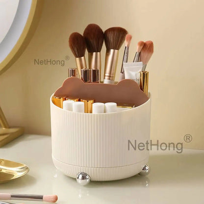360° Rotating Pen Holder Desk Tidy Organizer Pencil Pot Makeup Brush Storage Box