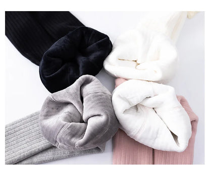Winter Velvet Warm Tights For Girls Winter Cute Bowknot Cotton Children Pantyhose Newborn Toddler Baby Girls Tights 0 To 10 Yrs