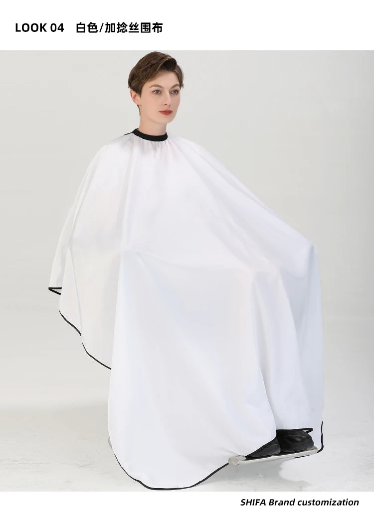 Plus Salon Professional Haircut Shawl Snap Waterproof Hairdresser Hairdressing Apron Barber Hair Cutting Dye Hair Styling Capes