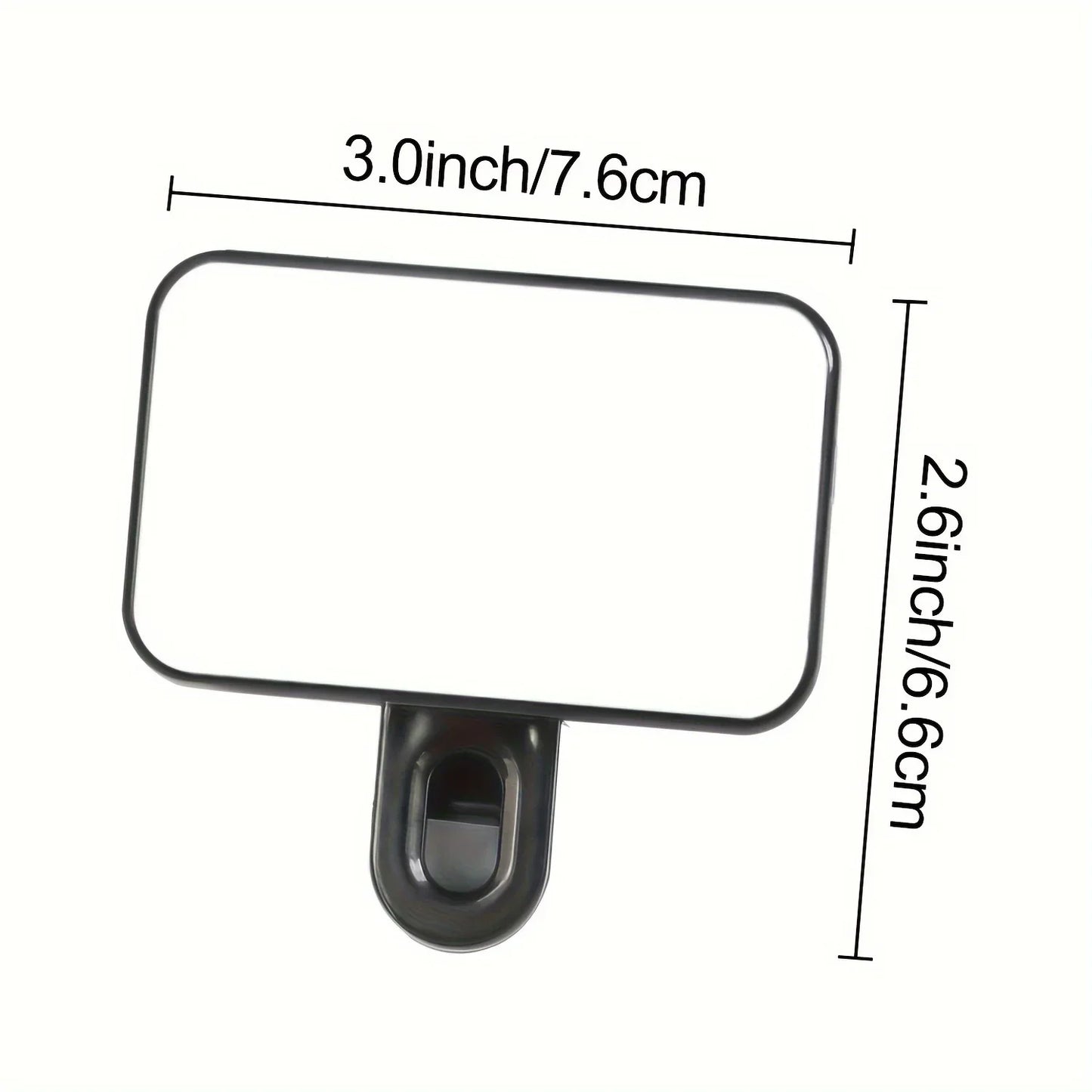 Selfie Fill Light – Mini Clip-on LED, Rechargeable, 3 Color Modes & Adjustable Brightness for Phones & Computers