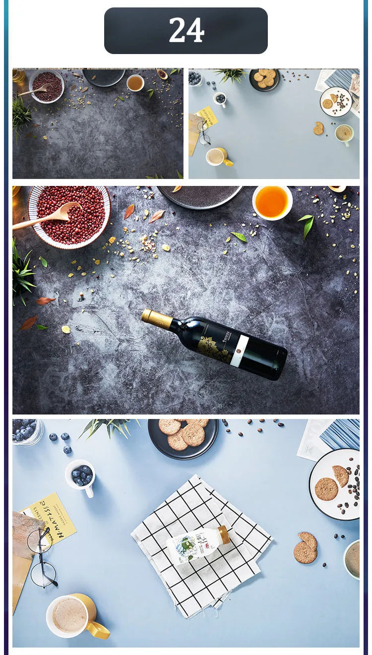 3D Double Sided Photography Backdrops 57*87cm Photos Background Props Product Food Photo Decoration Accessories Wallpaper