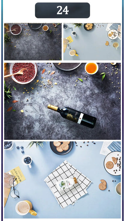 3D Double Sided Photography Backdrops 57*87cm Photos Background Props Product Food Photo Decoration Accessories Wallpaper
