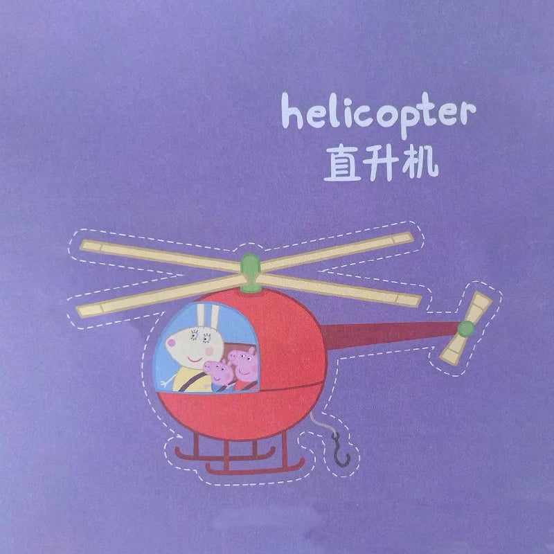 108pcs Peppa Pig Funny Paper Cuttings Origami Handmade Children's Colored Paper Kinder garten Learn Cartoon Baby Puzzle Toy Gift