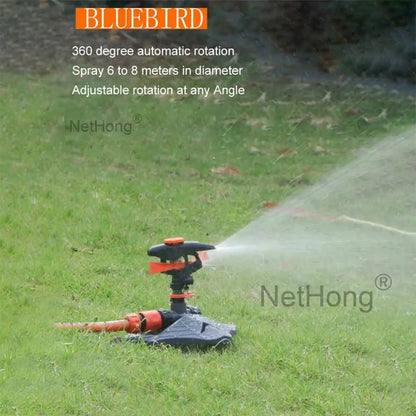 360° Water Sprinkler Lawn Irrigation Automatic Rotating For Garden Watering UK