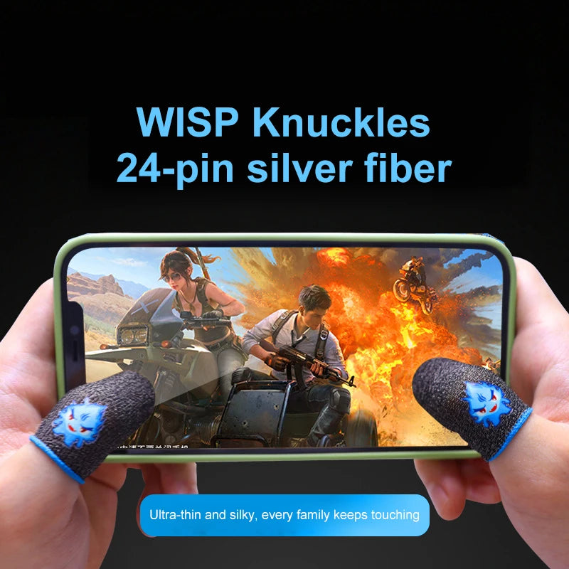 Moble Game Finger Sleeve for PUBG Game Breathable Thumb Gloves Controller Touch Screen Fingertips Anti Slip Gloves Finger Sleeve