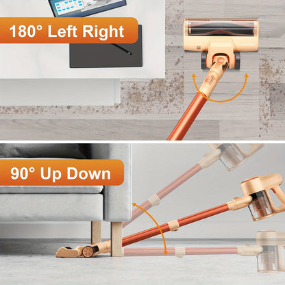 INSE N300 Cordless Vacuum Cleaner 20Kpa Ultra 6 in 1 Lightweight Stick Vacuum Powerful Handheld Vacuum Cleaners for Home Pet Car