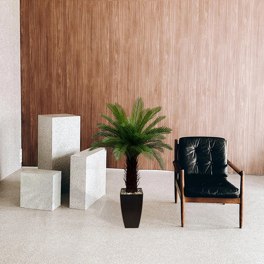 HXGYZP Artificial Coconut Tree Plant Potted Tropical Palm Tree With Plastic Pot Decoration Large Plants With Home Indoor Outdoor