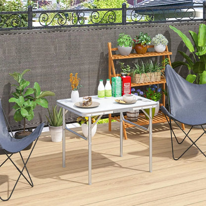 Folding Table Heavy Duty Table Camping Party Picnic Dining Garden,Portable Folding Camping Table, 2.5ft Adjustable Height Table