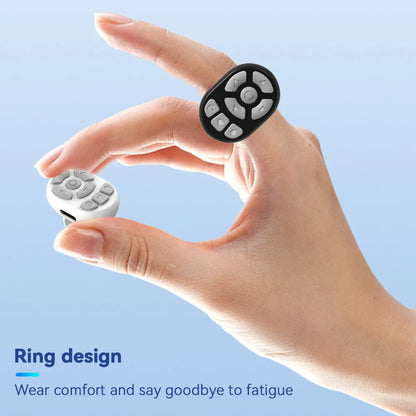 Multi-function Bluetooth Ring Remote Control Portable Fingertip Selfie Video Controller Automatic Page Turner Browsing For Phone