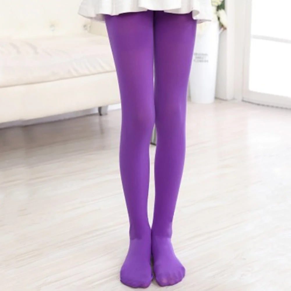 Premium Girls Ballet Dance Tights - Soft Footed Stockings for Dance, Halloween & School Uniform