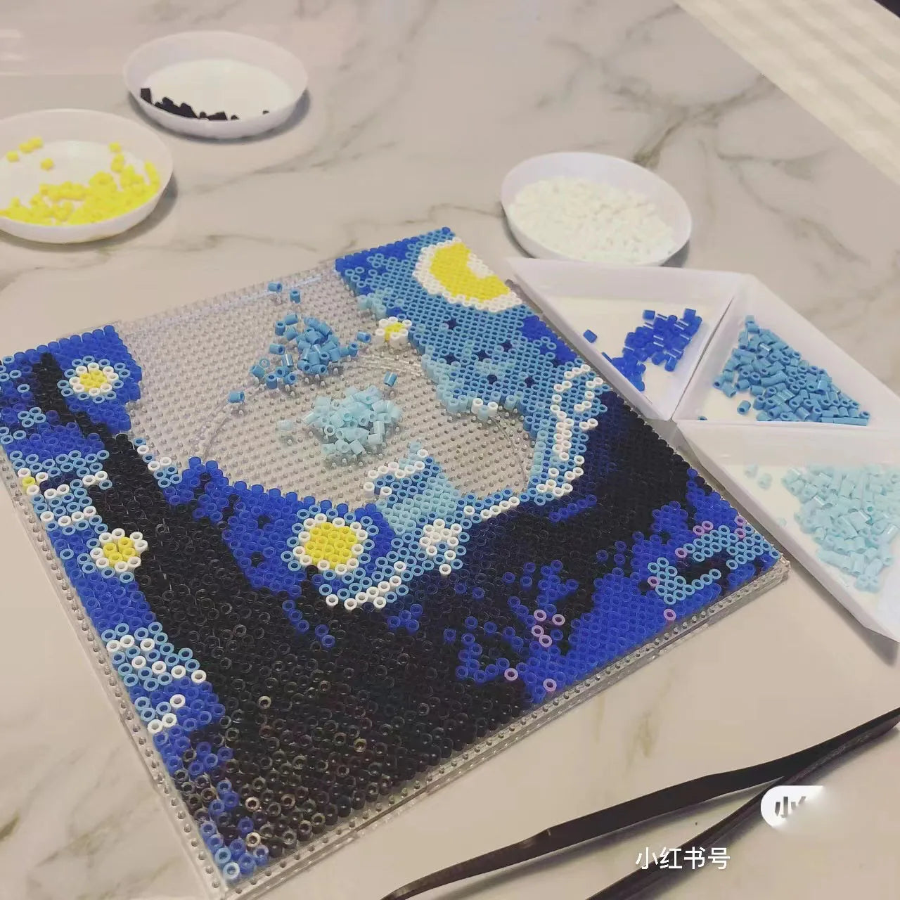 4Pcs 2.6/5MM Hama Beads Square Large Pegboards Board For Perler tool Fuse Beads Square jigsaw puzzle Template For Educational To