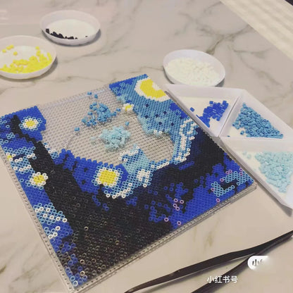 4Pcs 2.6/5MM Hama Beads Square Large Pegboards Board For Perler tool Fuse Beads Square jigsaw puzzle Template For Educational To