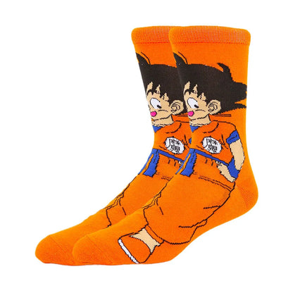 Dragon Ball Anime Socks - 5 Pairs Unisex Crew Socks for Men & Women