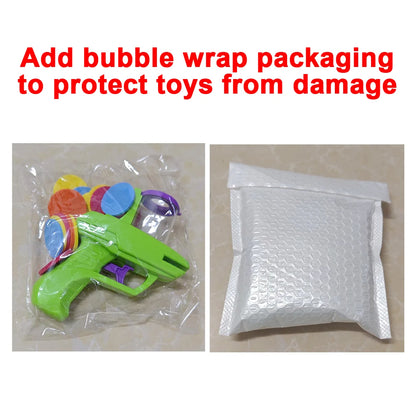 Kids Foam Disc Flying Gun Toy - Outdoor Shooting Game for Children Ages 3-12