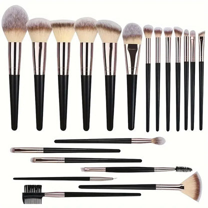 Complete Professional Makeup Brushes Set All in One Kit for Eyeshadow Eyeliner Face and Detailed Cosmetics Application Tools