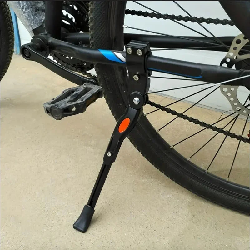 Aluminum Alloy Kickstand, Bicycle Rear Bracket Adjustable Length, MTB 26 Inch Bicycle Side Support