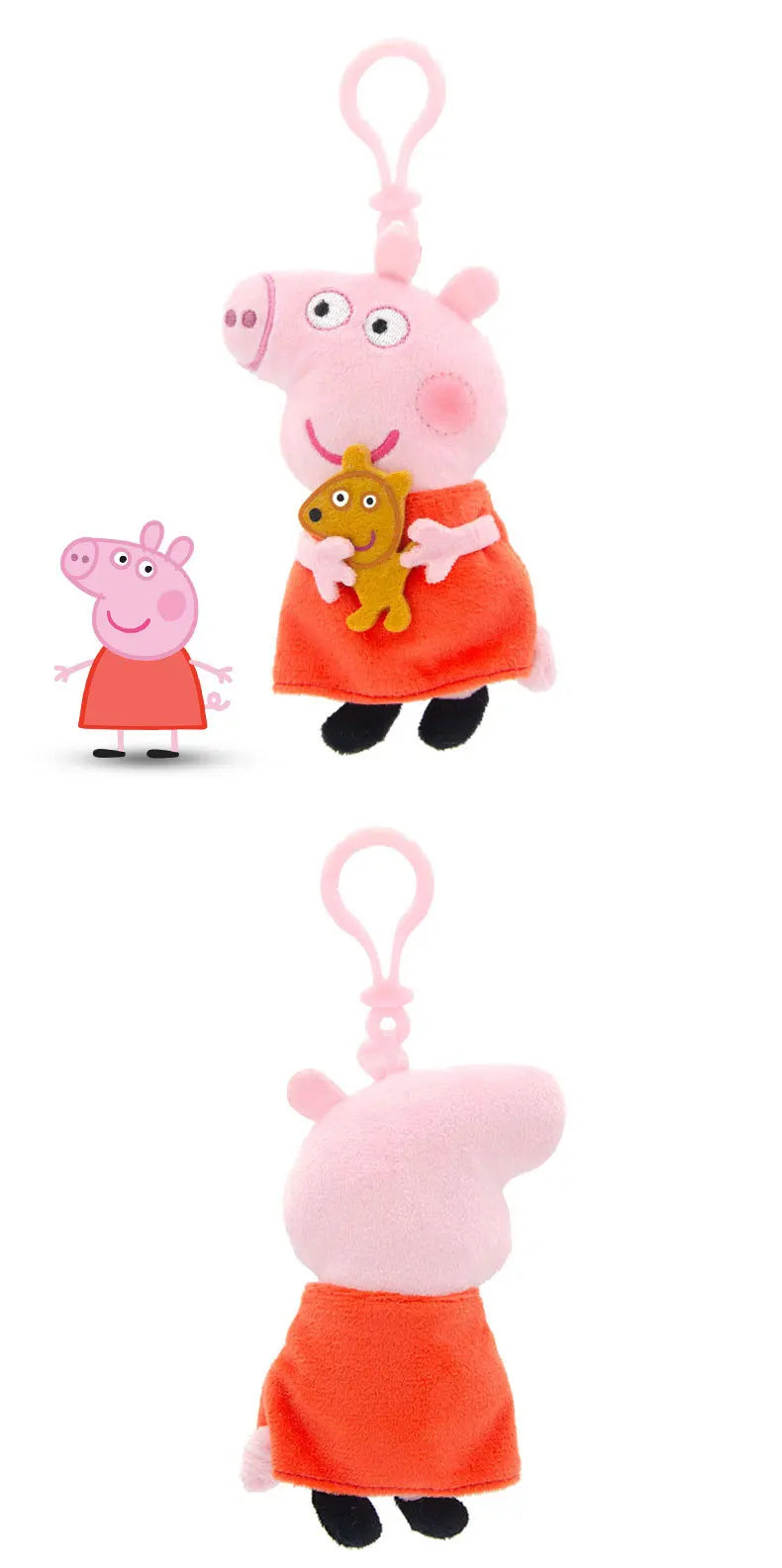 12cm Genuine Peppa Pig Plush Pendant Children's Toy Kawaii Peppa George Cartoon Anime Plush Key Chain Backpack Pendant Kids Gift