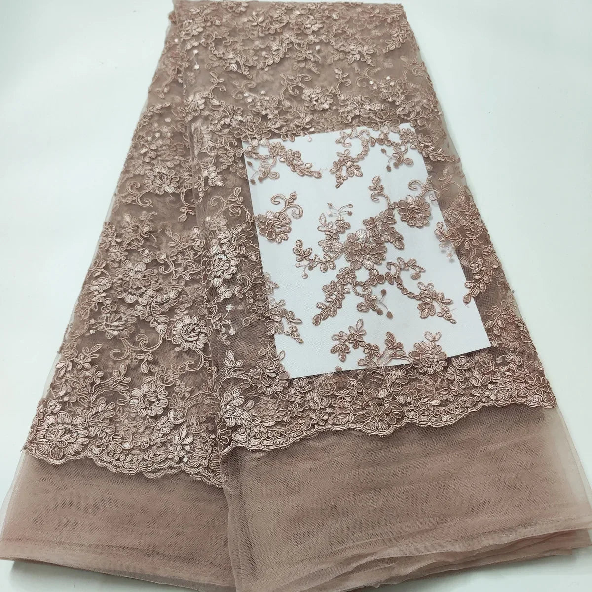 White African Lace Fabric 2025 Embroidered Nigerian Lace Fabric High Quality Cord lace French Tulle Fabric Wedding L-W006A