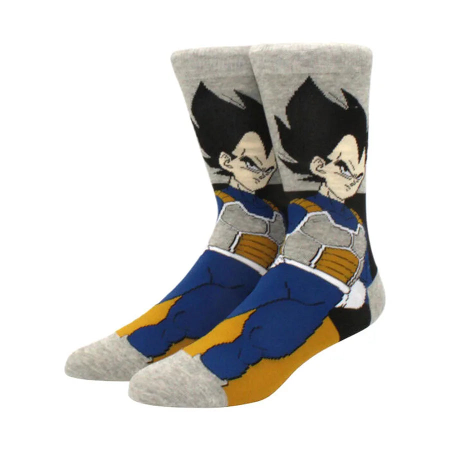 Dragon Ball Anime Socks - 5 Pairs Unisex Crew Socks for Men & Women