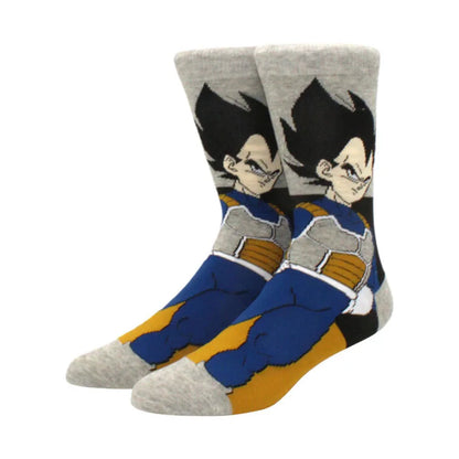 Dragon Ball Anime Socks - 5 Pairs Unisex Crew Socks for Men & Women