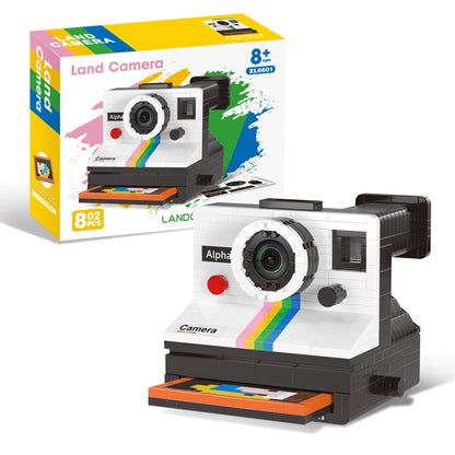 Vintage Model Mini Building Block 802pcs  Retro Camera Adults Collection Ornaments IDEAS Series Toys Girl Birthday Gifts