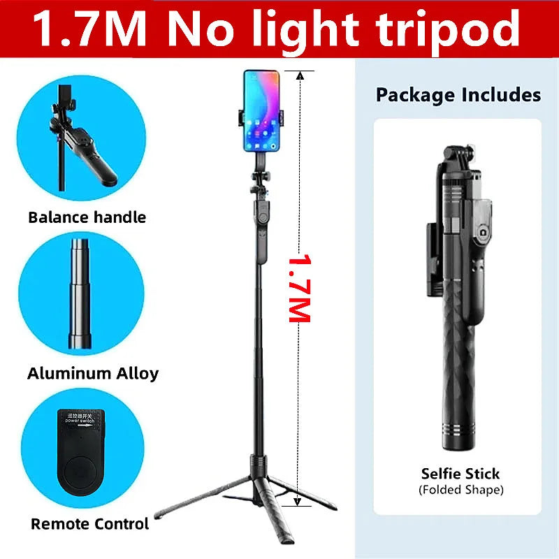 FGCLSY 2023 New K28 Wireless Bluetooth Selfie Stick Tripod With Remote Shutter For Live Broadcasting Smartphone holder Monopod
