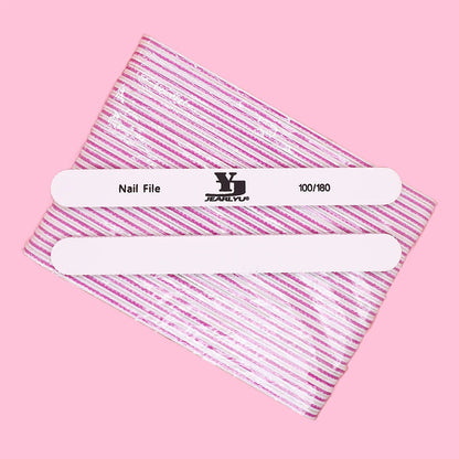5/25Pcs/Lot Nail File Mix Color 80/100/150/180/240 Grit Professional Sandpaper Cuticle Remover Buffer Files Manicure Tool Set