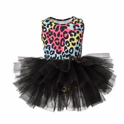 Baby Girl Princess Tutu Dress Sleeveless Infant Toddler Puffy Ballet Dress Black Pink White Party Dance Baby Clothes 1-8Y