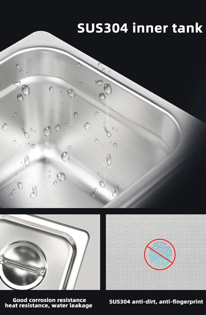 GENENG Ultrasonic Cleaner Ultrasound  Bath Dental Ultra Sonic Cleaning Machine 1.3L/2L/3.2L/6.5L/10L/15L/22L/30L