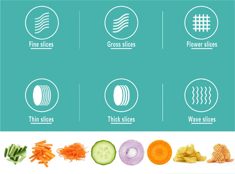 LMETJMA Ultra Sharp Mandoline Slicer Upgraded Vegetable Slicer Kitchen Adjustable Thickness Food Cutter Slicer Dicer KC0450