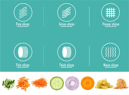 LMETJMA Ultra Sharp Mandoline Slicer Upgraded Vegetable Slicer Kitchen Adjustable Thickness Food Cutter Slicer Dicer KC0450