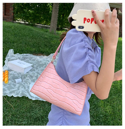 Fashion Exquisite Shopping Bag Retro Casual Women Totes Shoulder Bags Female Leather Solid Color Chain Handbag for Women 2023